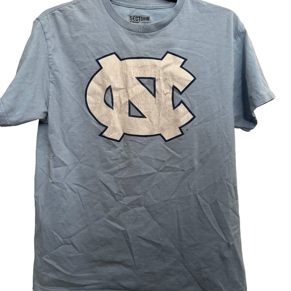 UNC University of North Carolina Section 101 Majestic Tee Shirt, Medium